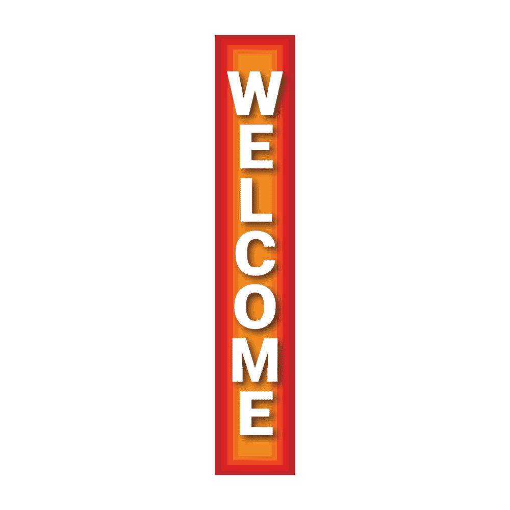 Pole Cover - Welcome - Red