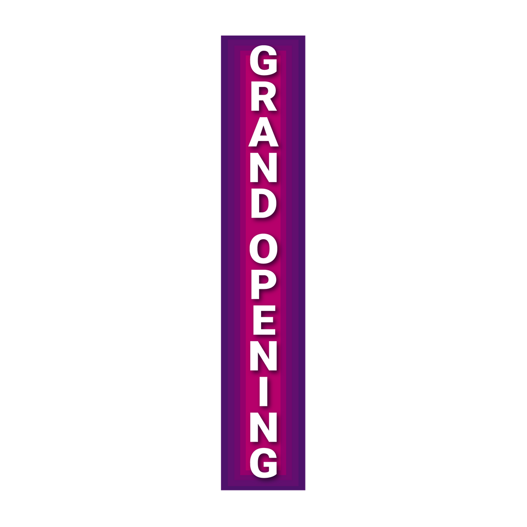 Pole Cover - Grand Opening - Purple