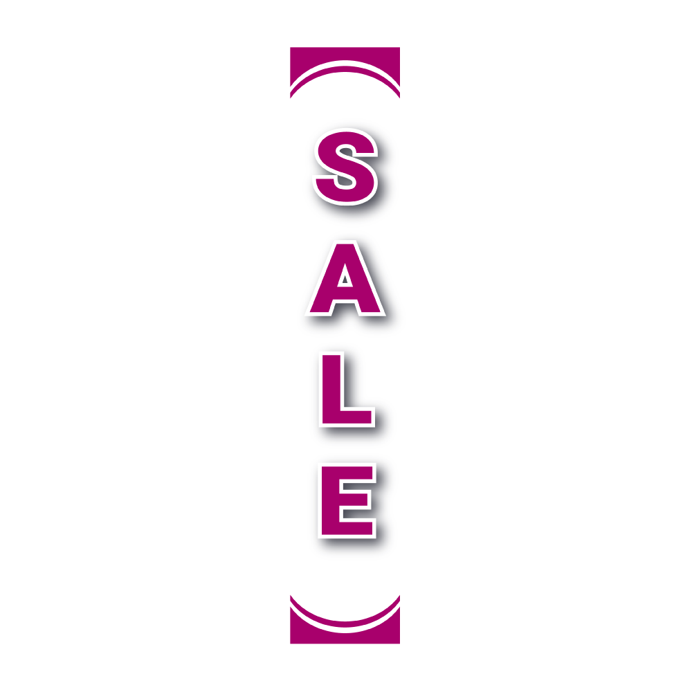 Pole Cover - Sale - White & Purple