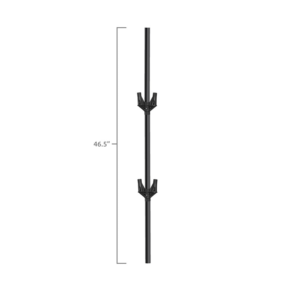 Universal Cluster Pole With Brackets