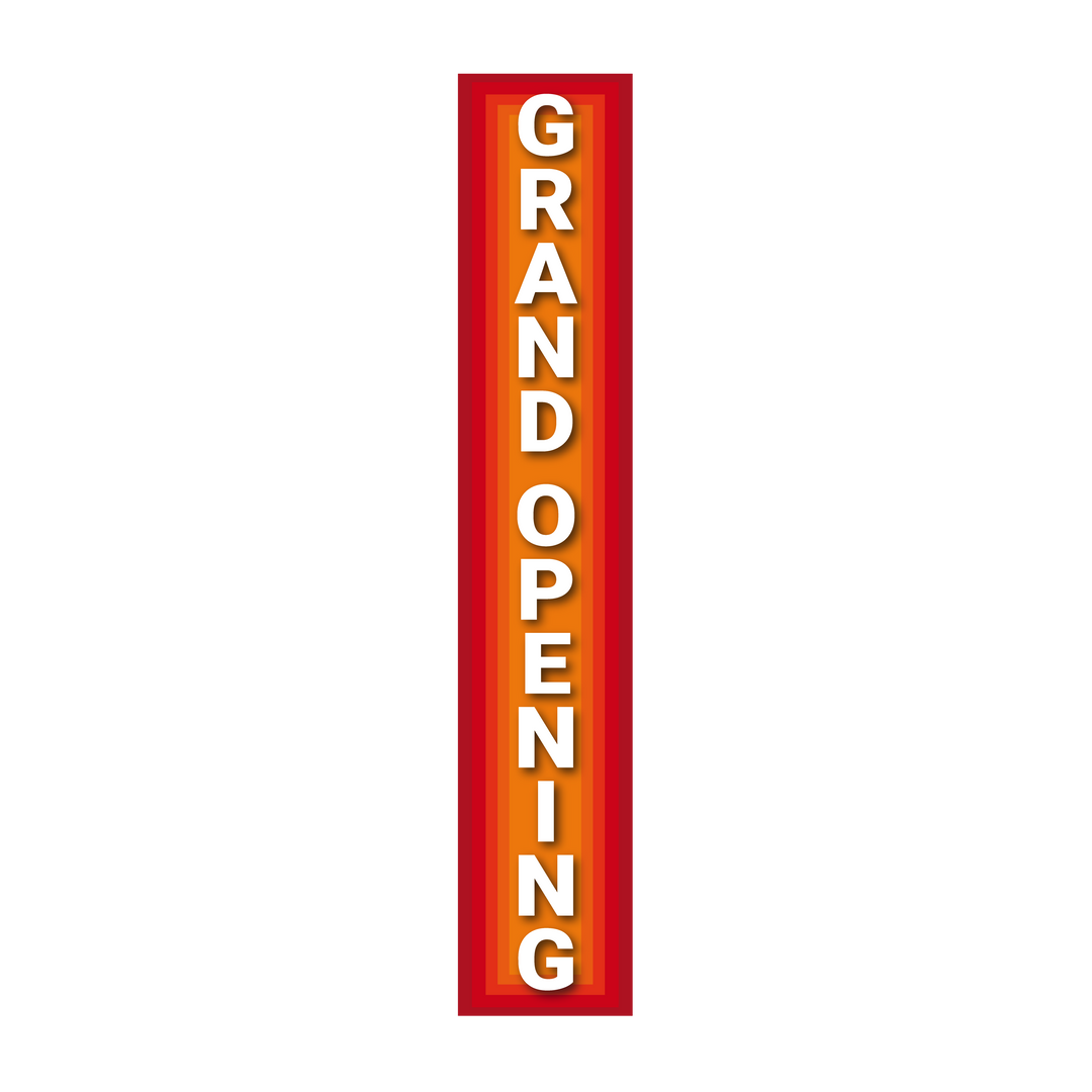 Pole Cover - Grand Opening - Red