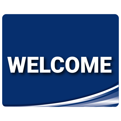 Standard Welcome - Blue - 2 Pack