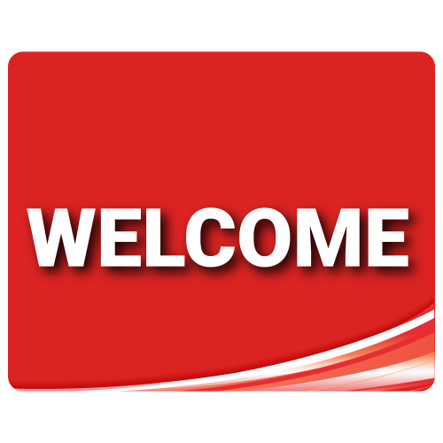 Standard Welcome - Red - 2 Pack