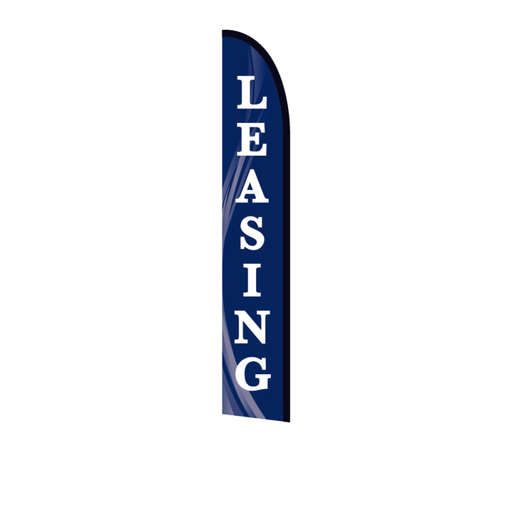 14ft Feather Flag - Leasing - Blue