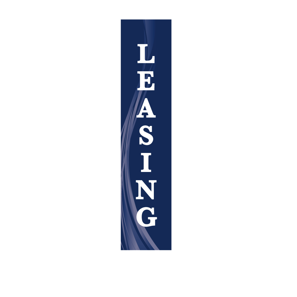 14ft Feather Flag - Leasing - Blue