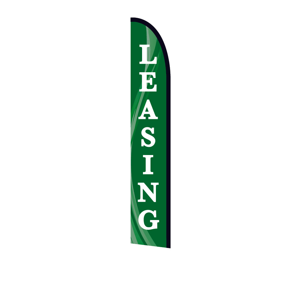 14ft Feather Flag - Leasing - Green