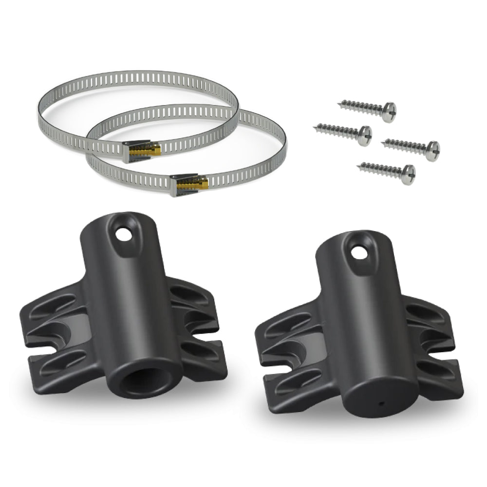 Upper/Lower Pole Brackets Kit - 18mm
