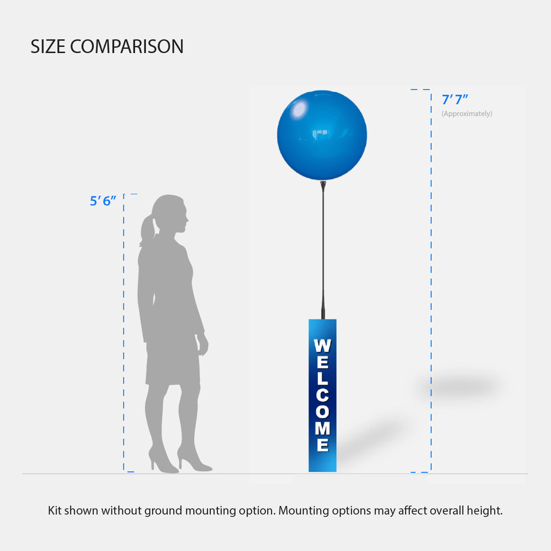 DuraBalloon® Long Pole Kit - with 2-Sided Pole Cover