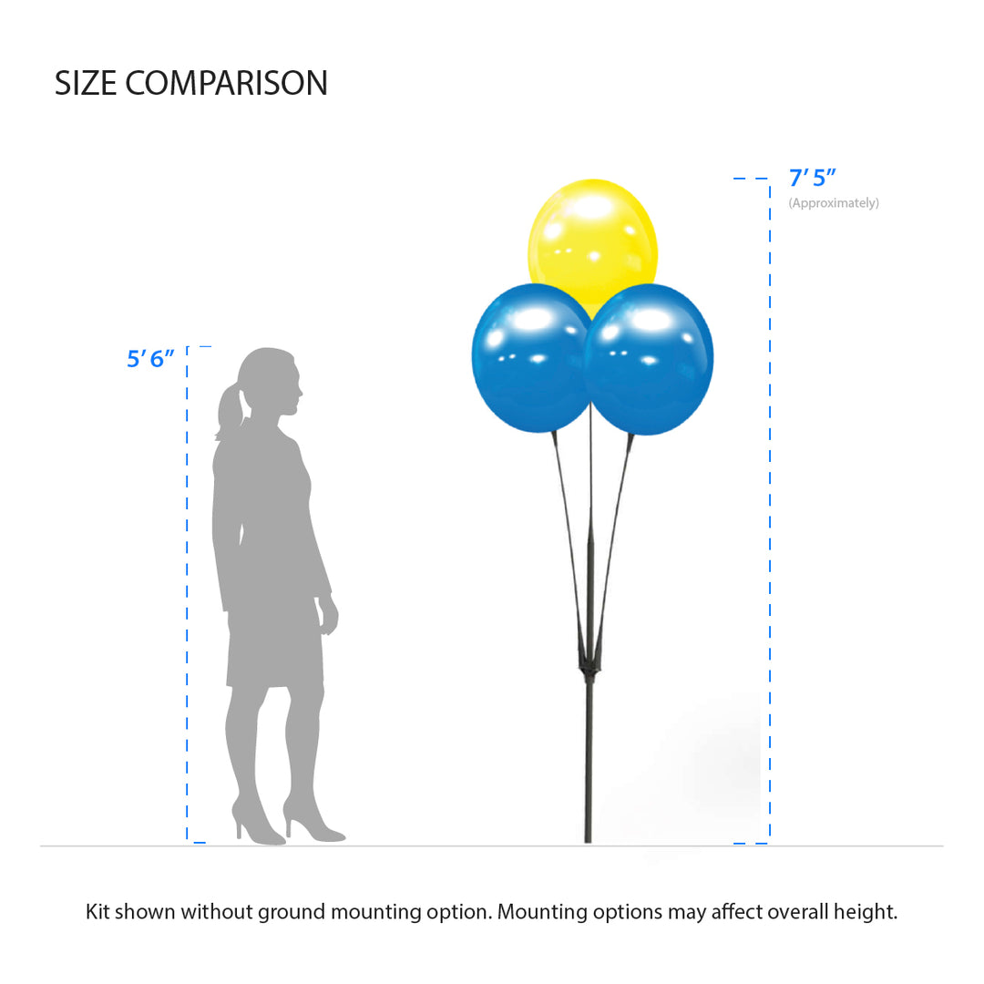 BalloonBobber® 3-Balloon Cluster Pole Kit