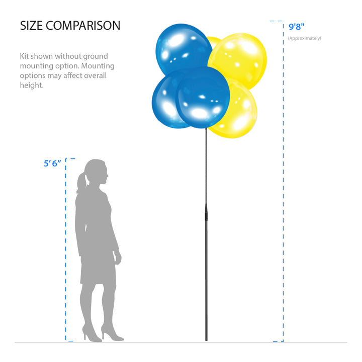 BalloonBobber® 6-Balloon Cluster Pole Kit