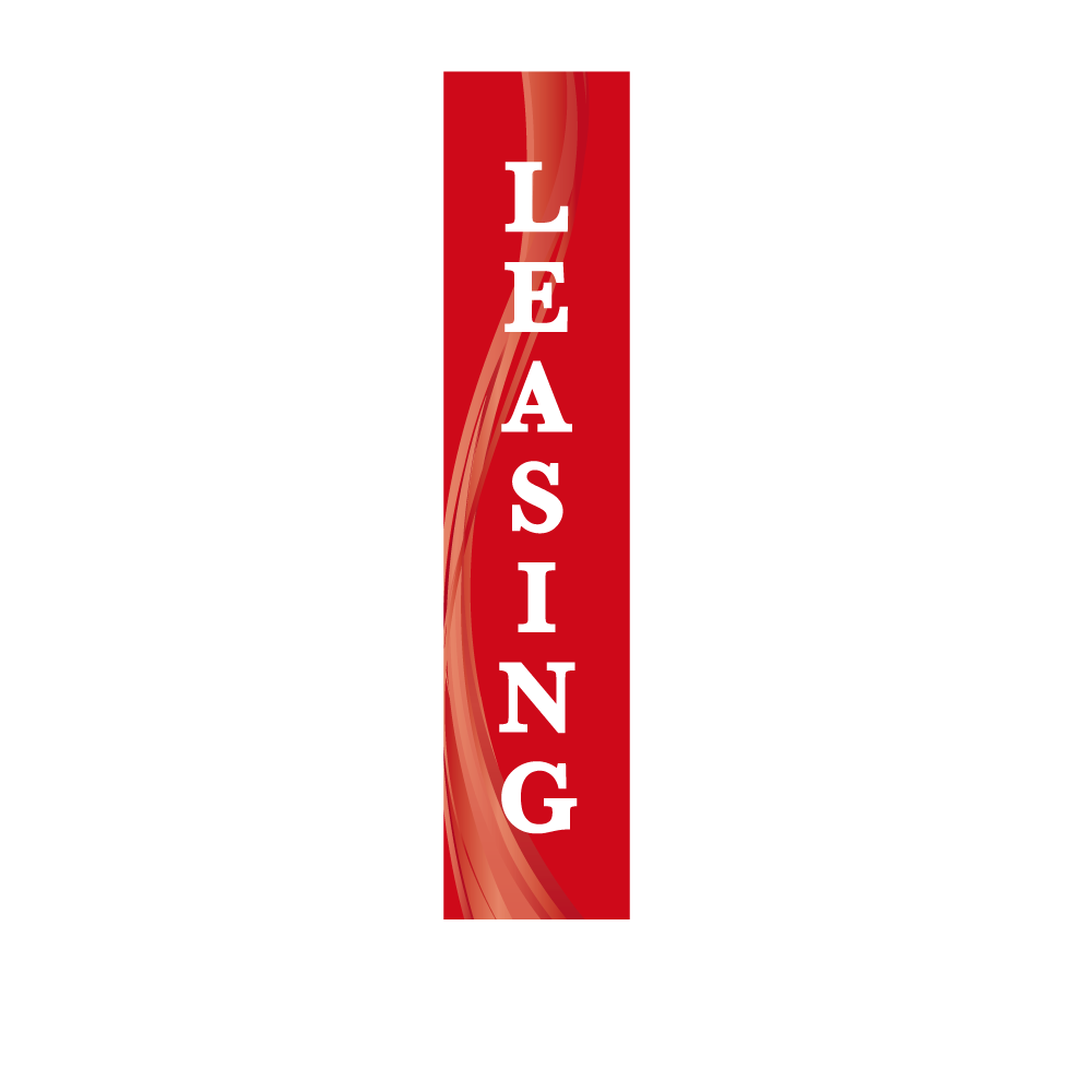14ft Feather Flag - Leasing - Red
