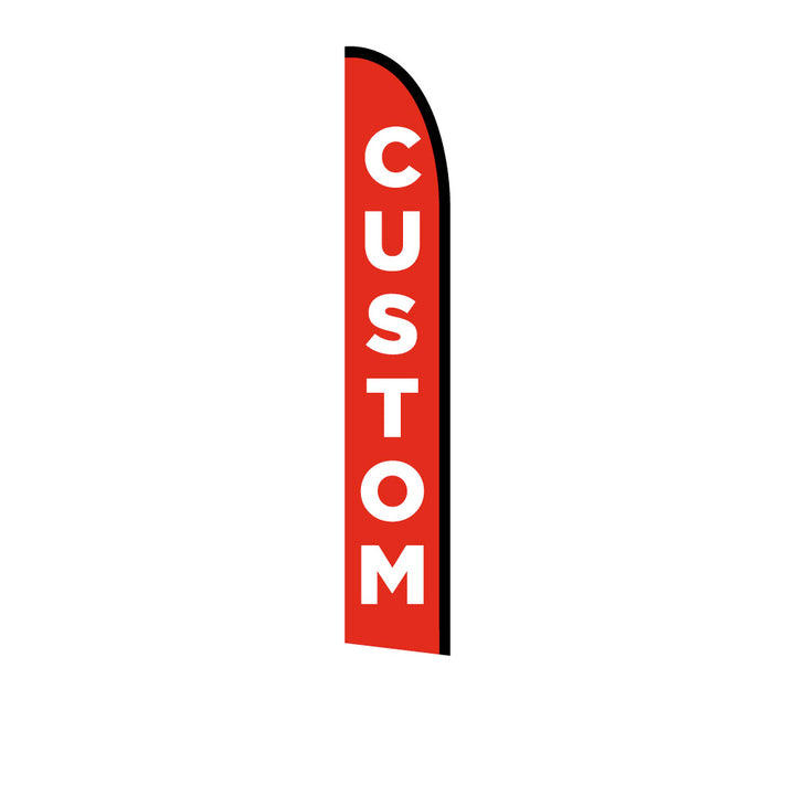 Double-Sided Feather Flag - 14ft - Custom Replacement Flag - (Hardware not included)