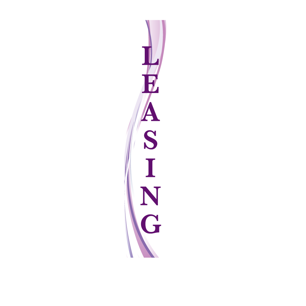 14ft Feather Flag - Leasing - White & Purple