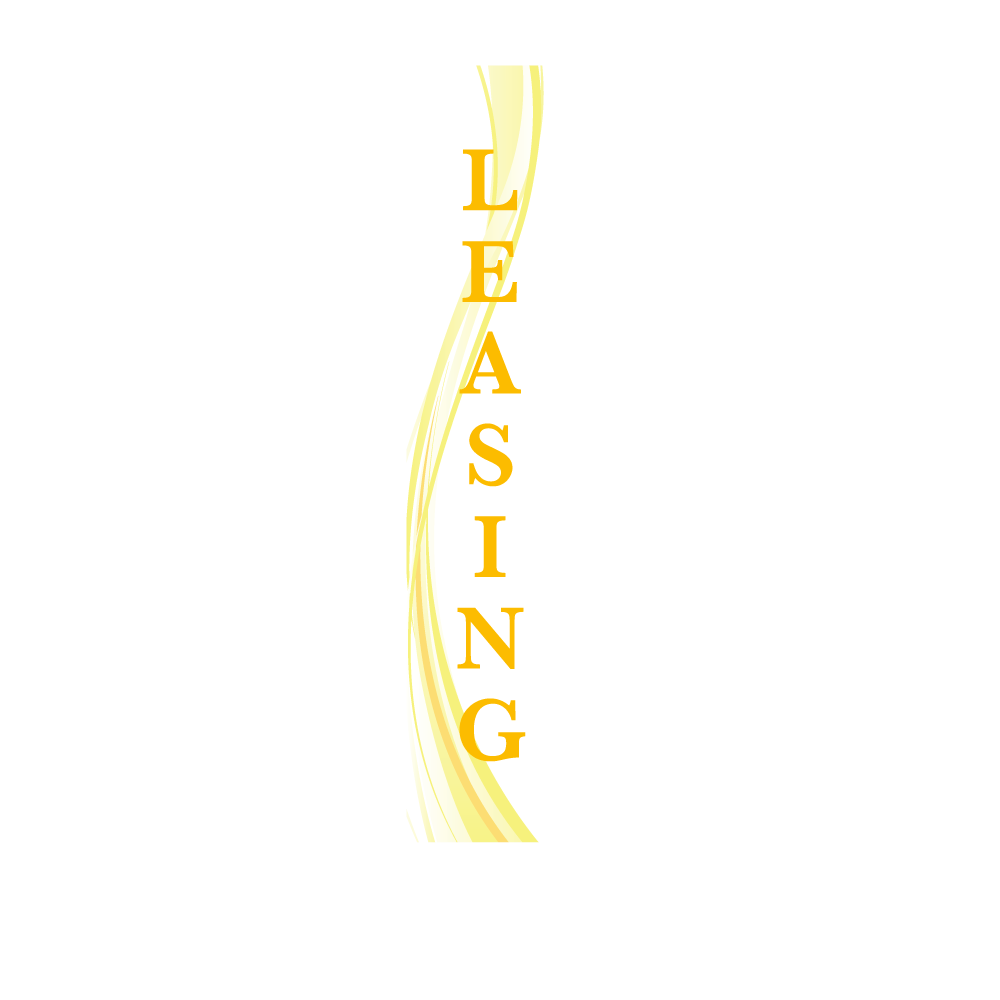 14ft Feather Flag - Leasing - White & Yellow