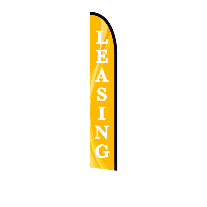 14ft Feather Flag - Leasing - Yellow