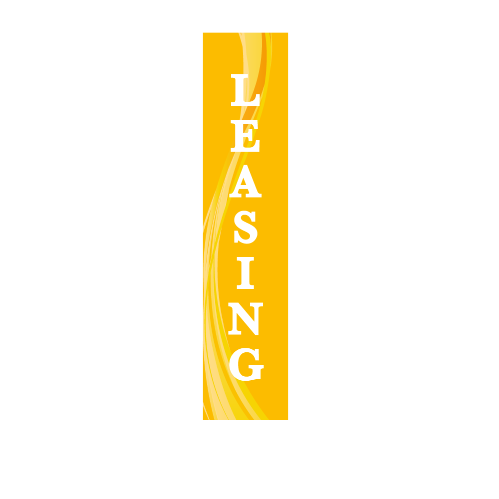 14ft Feather Flag - Leasing - Yellow