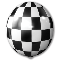 Checkered Balloon - permanent balloons