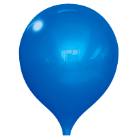 12 inch - permanent balloons - blue