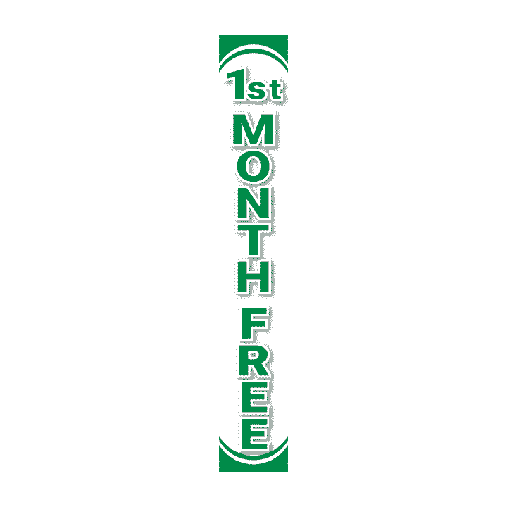 Replacement Pole Cover - First Month Free - White & Green