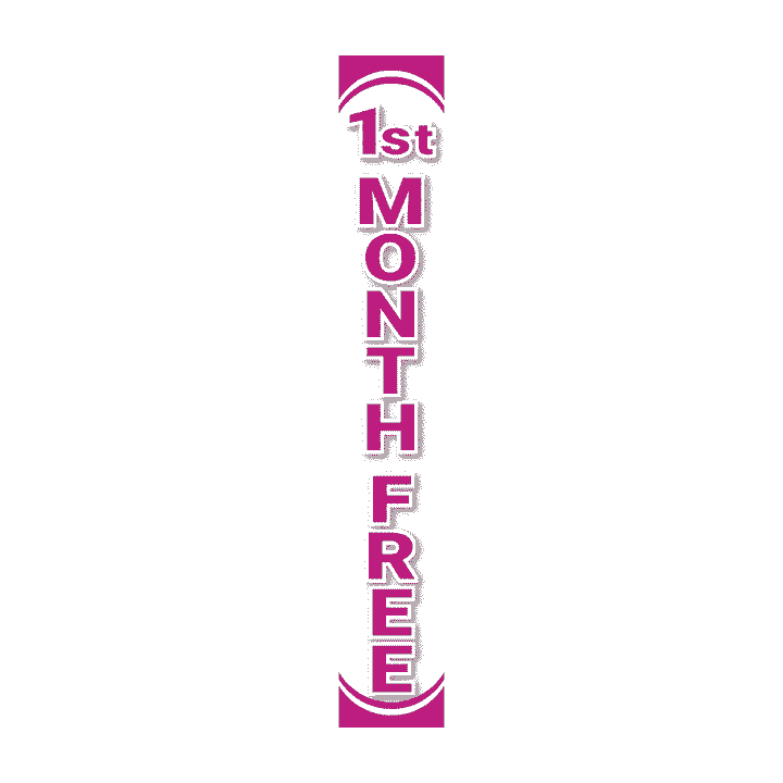 Replacement Pole Cover - First Month Free - White & Purple