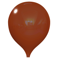 Permanent Brown Balloon 