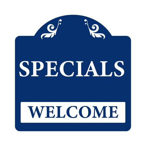 Classic Specials Sign - Blue 