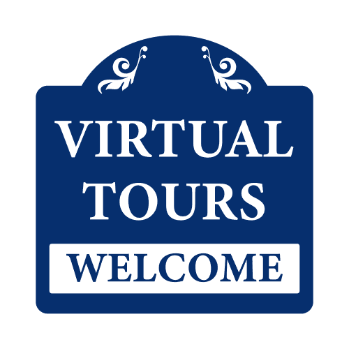 Blue Virtual Tours Sign