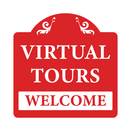 Red Virtual Tours Sign