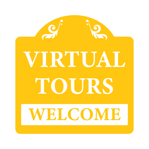 Yellow Virtual Tours Sign