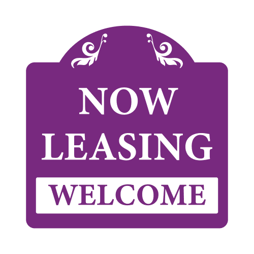 Classic Now Leasing - Purple 