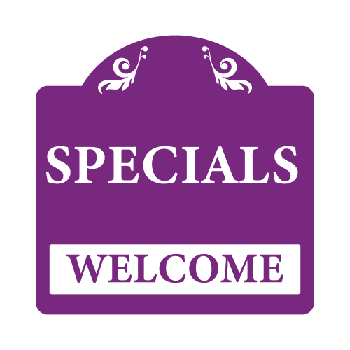 Classic Specials Sign - Purple