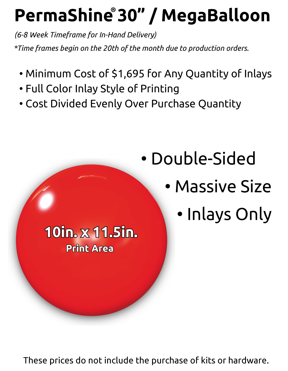 Custom Printed PermaShine® 30" / MegaBalloon