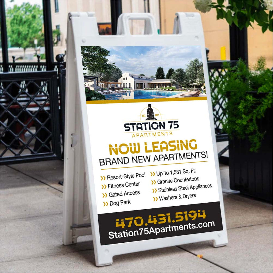 Custom Replacement Signs for Signicade® - 2-Pack - Signicade® Not Incl ...
