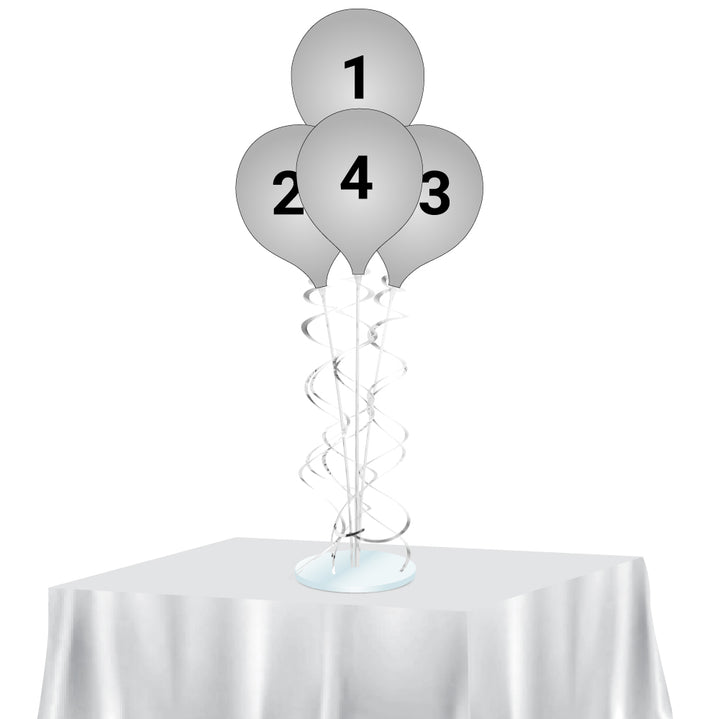 PermaShine® 4-Balloon Bouquet Table Top Round Stand Kit