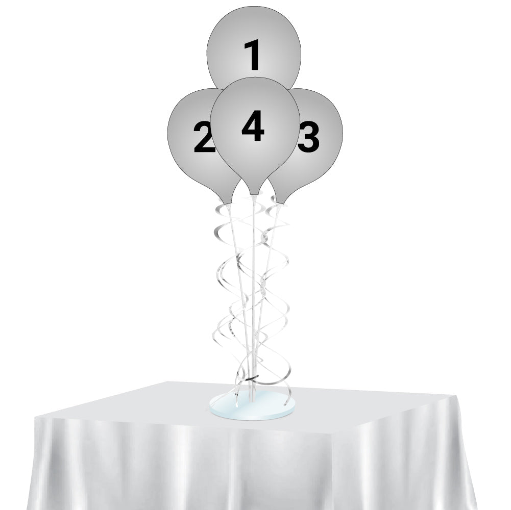 PermaShine® Table Top 3-Balloon Bouquet Kit Red/White/Blue