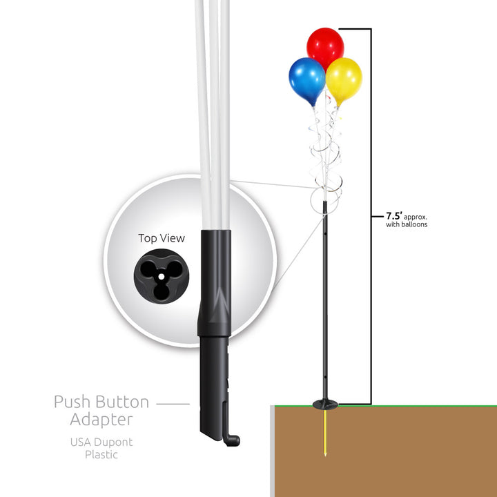 PermaShine® 3-Balloon Bouquet Long Pole Kit
