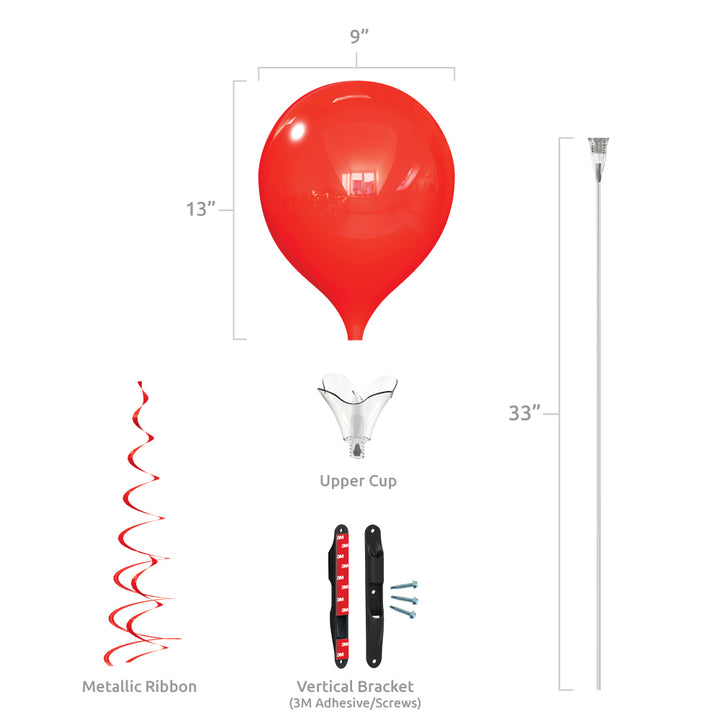 PermaShine Vertical Bracket1-Balloon Bouquet Hardware