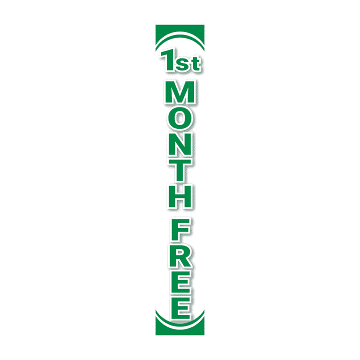 Replacement Pole Cover - First Month Free - White & Green