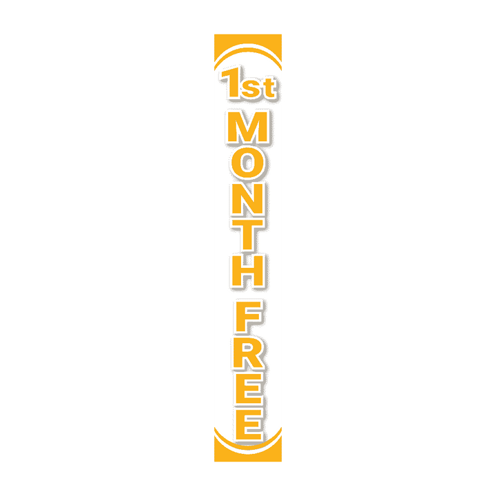Replacement Pole Cover - First Month Free - White & Yellow