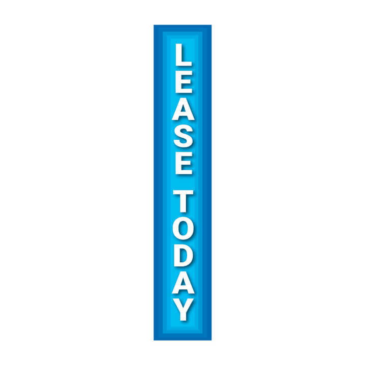 Replacement Pole Cover - Lease Today - Blue
