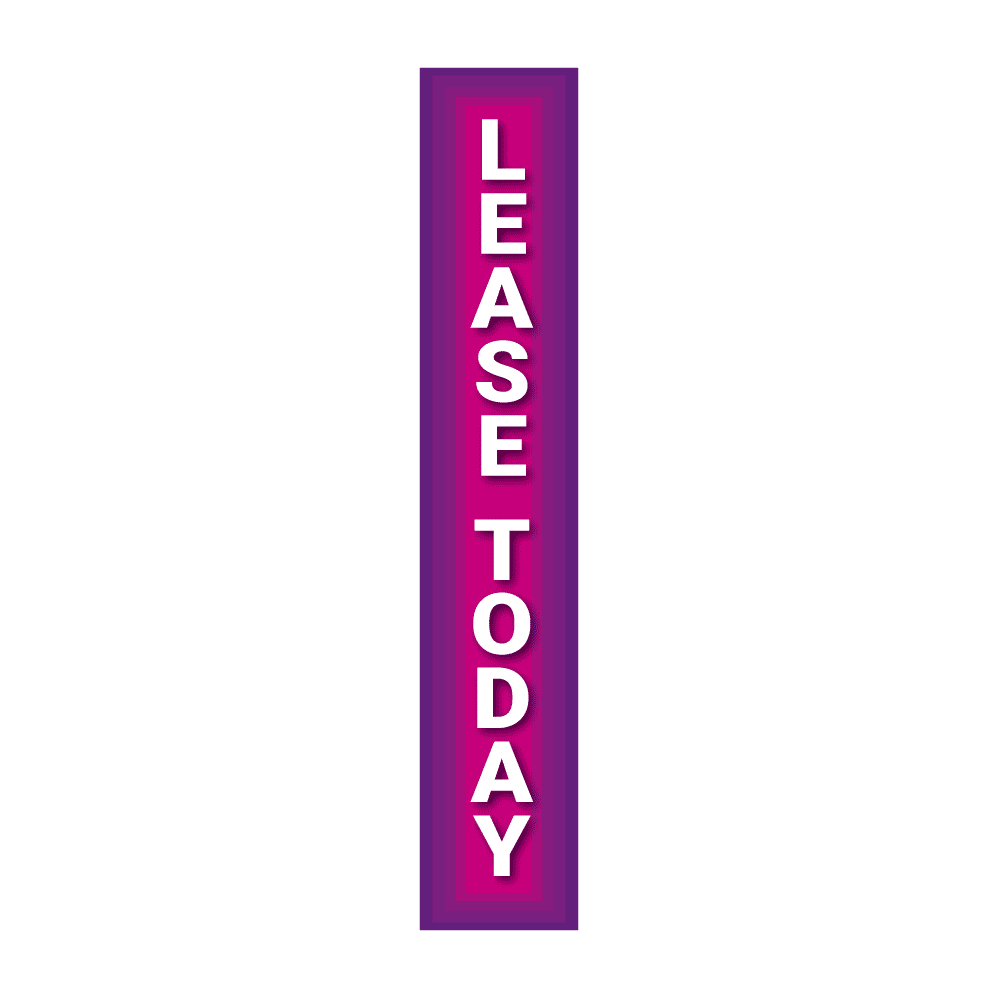 Replacement Pole Cover - Lease Today - Purple