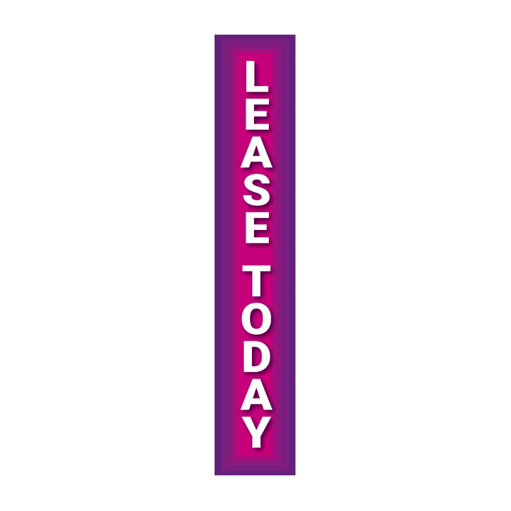 Replacement Pole Cover - Lease Today - Purple