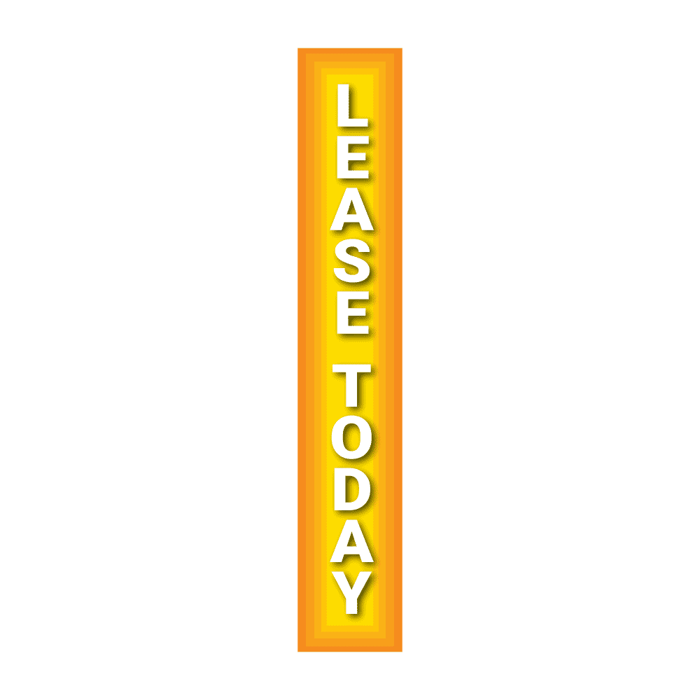 Replacement Pole Cover - Lease Today - Yellow