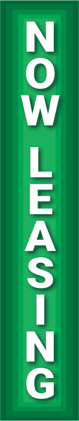 Replacement Pole Cover - Now Leasing - Green