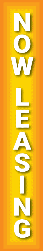 Replacement Pole Cover - Now Leasing - Yellow