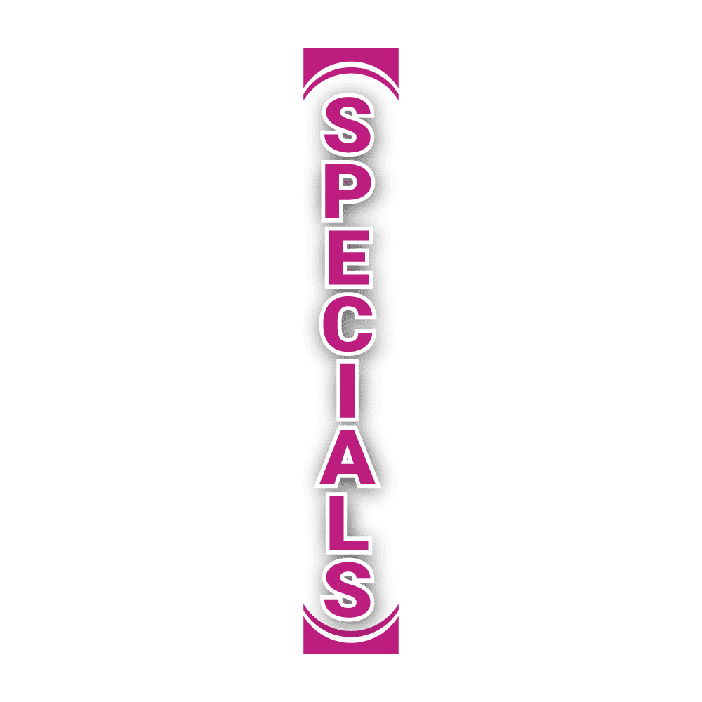 Replacement Pole Cover - Specials - White & Purple