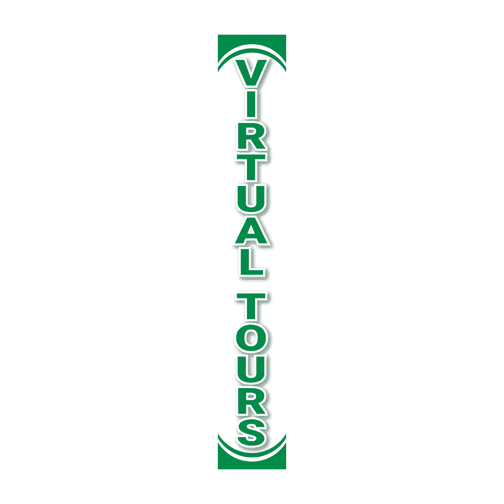 Replacement Pole Cover - Virtual Tours - White & Green
