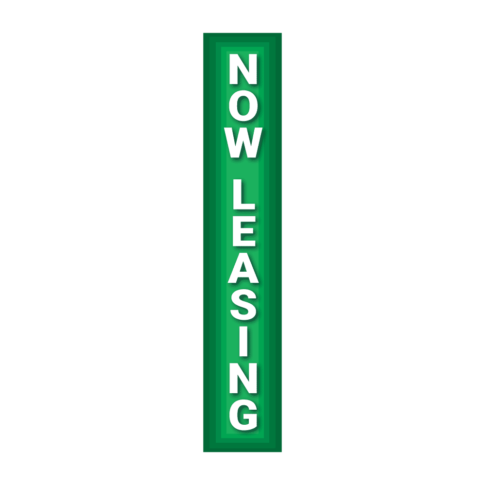 Replacement Pole Cover - Now Leasing - Green