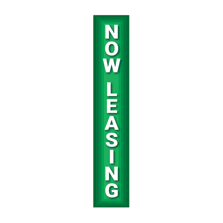 Replacement Pole Cover - Now Leasing - Green