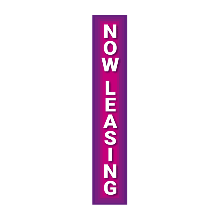 Replacement Pole Cover - Now Leasing - Purple